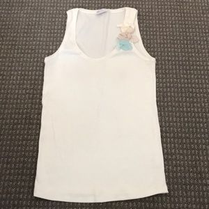 Brunello Cucinelli white tank top